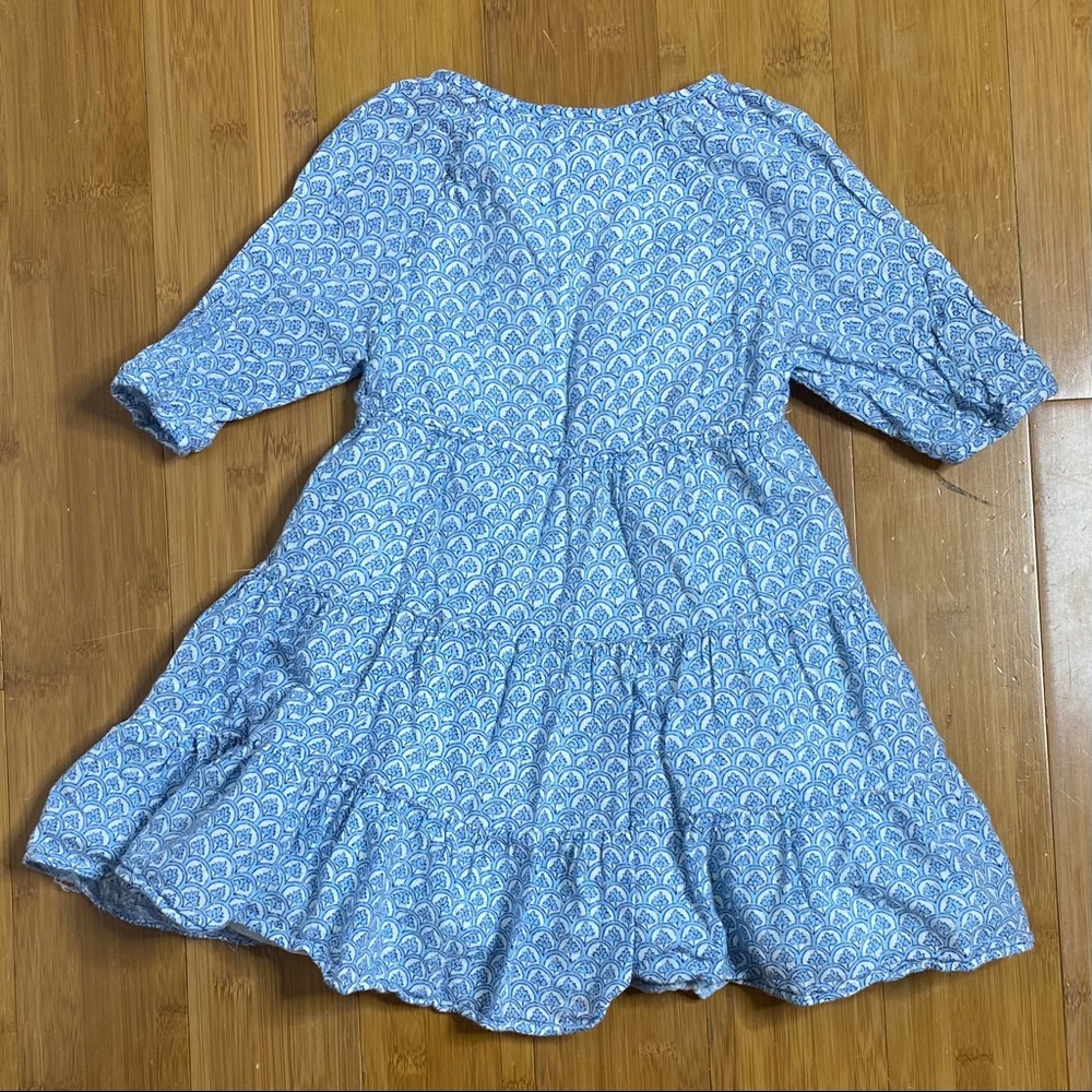 Lucky Brand Marni Flounce Dress blue 4 - Picture 2 of 4